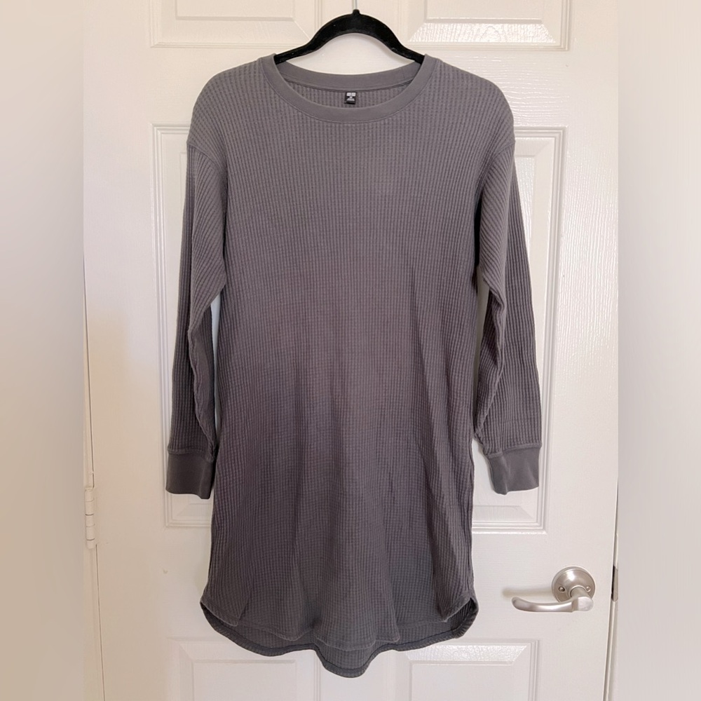 Uniqlo long sleeve waffle dress